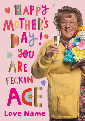Mrs Brown - Feckin Ace Personalised Mother's Day Card