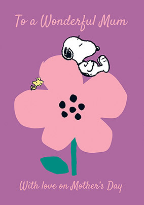 Snoopy - With Love on Mother's Day Card