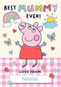 Tap to view Peppa Pig - Best Mummy Personalised Mother's Day Card