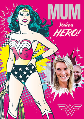 Wonder Woman - Hero Mum Photo Mother's Day Card