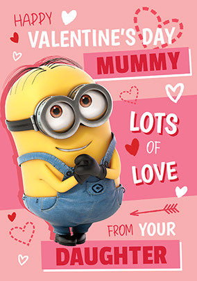 Mummy Valentine's Day Minions Card