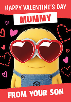 Minions mummy Valentine Card