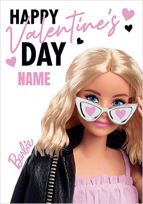 Barbie - Valentine's Day Personalised Card