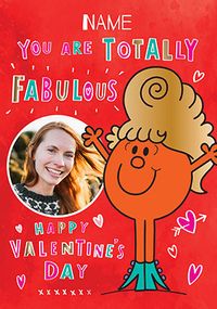 Mr Men - Totally Fabulous Photo Valentine's Day Card