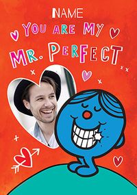 Mr Men - Mr Perfect Photo Valentine's Day Card
