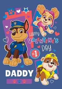 Paw Patrol - Daddy Personalised Valentine's Day Card