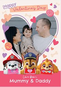 Tap to view Paw Patrol - From Mummy & Daddy Photo Valentine's Day Card