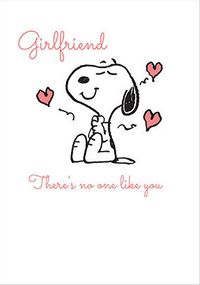 Peanuts - Girlfriend Personalised Valentine's Card