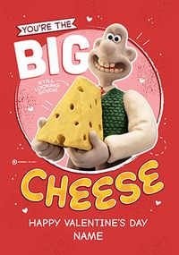 Wallace & Gromit - Big Cheese Personalised Valentine's Day Card