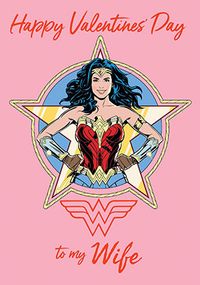 Tap to view Wonder Woman - Wife Personalised Valentine's Day Card