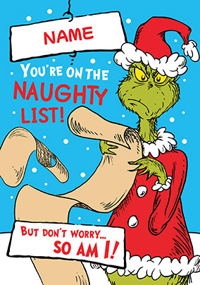 Naughty List Christmas Card