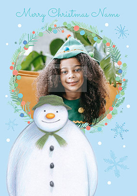 The Snowman photo upload Christmas Card
