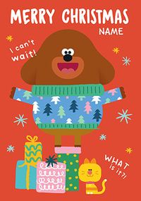Hey Duggee - Christmas Jumper Personalised Card