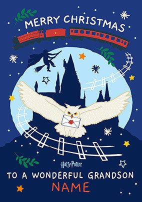 Grandson Harry Potter Christmas Card