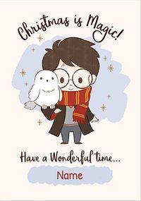Magic Harry Potter Christmas Card