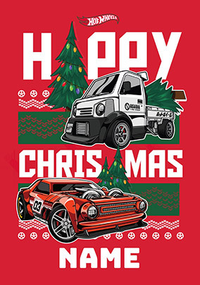 Hot Wheels Christmas Card