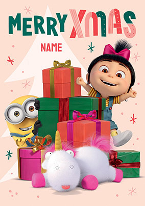 Merry Xmas Minions Christmas Card