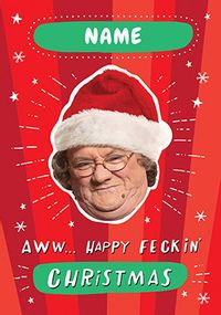Happy Feckin' Christmas Mrs Brown's Boys Card