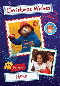 Tap to view Personalised Photo Paddington Bear Christmas Card
