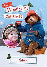 Wonderful Photo Paddington Bear Christmas Card