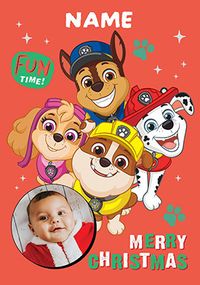 Tap to view Fun Time Photo Paw Patrol Christmas Card