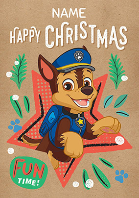 Happy Christmas Paw Patrol Christmas Card