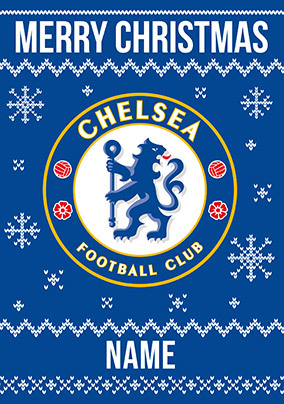 Merry Christmas Chelsea Football Card