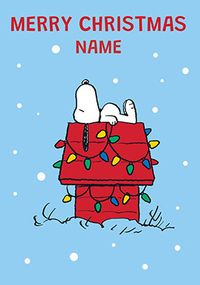 Merry Christmas Snoopy Card