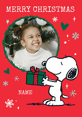 Snoopy Photo Christmas Card