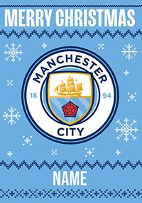 Tap to view Man City - Personalised Christmas Card
