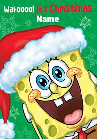 Tap to view Sponge Bob Wahoo it's Christmas Card