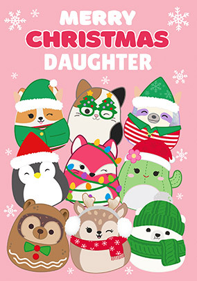 Daughter Squishmallows Christmas Card