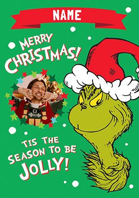 The Grinch - Season to be Jolly Photo Christmas Card