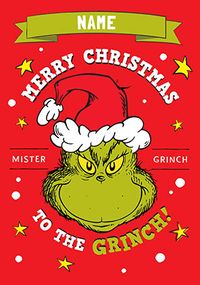 Mr Grinch Merry Christmas Card