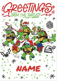 Greetings from the Ninja Turtles Christmas Card
