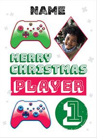 Player 1 Photo Xbox Christmas Card