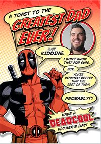 Tap to view Deadpool A Father's Day Toast Photo Card
