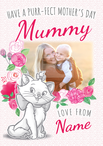 Aristocats - Purr-fect Mother's Day Photo Card