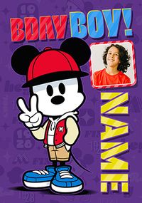 Tap to view Mickey Mouse Birthday Boy Photo Card