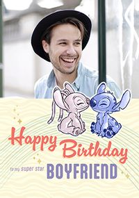 Tap to view Stitch Boyfriend Birthday Photo Card