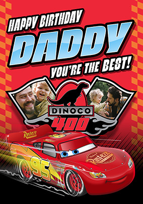 Cars Daddy You're The Best Birthday 2 Phot Card