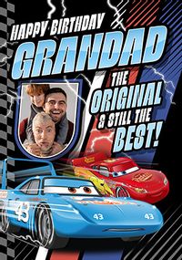 Tap to view Cars Grandad Birthday Photo Card