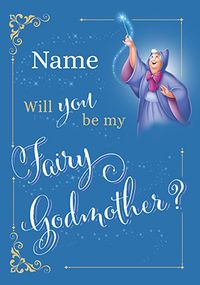 Tap to view Cinderella Will You Be My Fairy Godmother Card