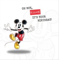 Mickey Mouse Heritage Sketch Personalised Birthday Card