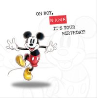 Mickey Mouse Heritage Sketch Personalised Birthday Card