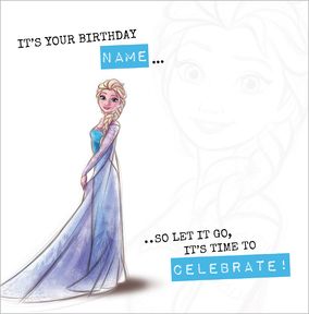 Elsa Heritage Sketch Personalised Birthday Card