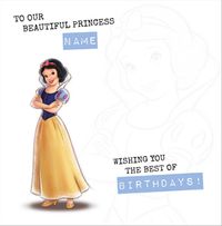 Snow White Heritage Sketch Personalised Birthday Card