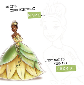 Tiana Heritage Sketch Personalised Birthday Card