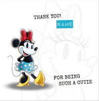 Tap to view Minnie Mouse Personalised Thank You Card