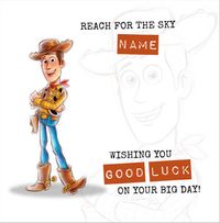 Woody Personalised Good Luck Card